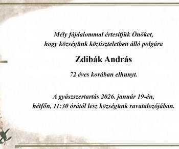 Aktuality / Smútočný oznam - Gyászjelentés - foto
